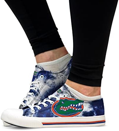Florida Gators NCAA Womens Low Top Tie Tye Canvas Sapato - 9