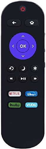 Compatível remoto com toda a TV Onn Roku com a Disney Plus Netflix Vudu Hulu