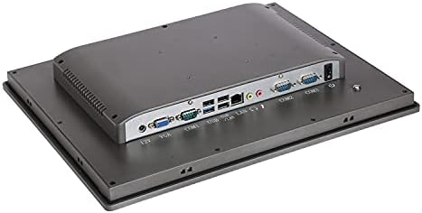 HUNSN 15 TFT XGA LED Painel industrial PC, tela de toque capacitiva projetada de 10 pontos, J1800, PW21,