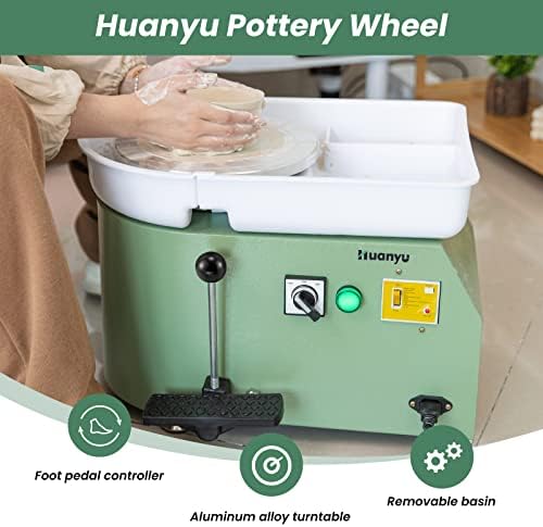 Máquina de cerâmica da roda de cerâmica Huanyu 9-13/16 com pedal do pé, máquina de cerâmica elétrica