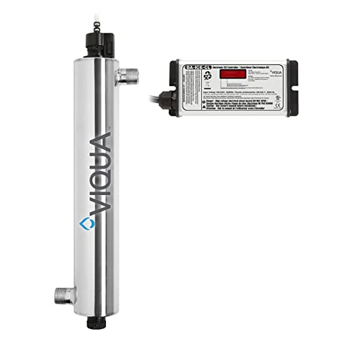 Viqua VH410 Sistema de água ultravioleta de aço inoxidável em casa-18 GPM 3/4 MnPT 120V & Express