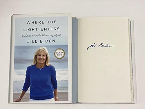 Primeira -dama Dra. Jill Biden assinou o autógrafo onde a luz entra Livro D - esposa de Joe Biden, Segunda
