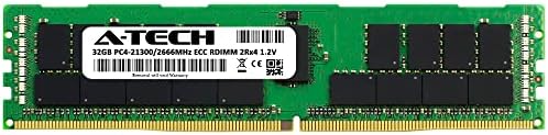 RAM de memória A -Tech de 32 GB para HPE DL360 G10 - DDR4 2666MHz PC4-21300 ECC Registrado RDimm 2RX4