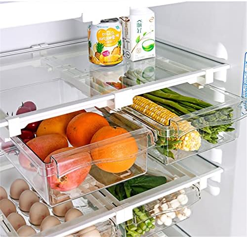 Caixa de armazenamento de armário Organizador de cozinha de plástico para geladeira e despensa de armazenamento