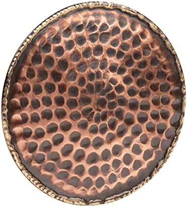 Gocraft Antique Copper Coasters | Coastas -russas de cobre marteladas feitas à mão com proteção de cortiça acolchoada