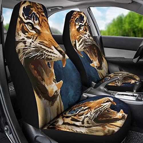 Pawlice Amazing Tiger Art Print Car Seat Covers