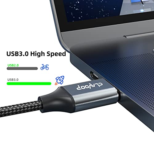 Clavoop USB para cabo USB 3 pés, USB 3.0 A para USB 3.0 A MASCH TO CABOM MASCO, CORA USB DUPLE