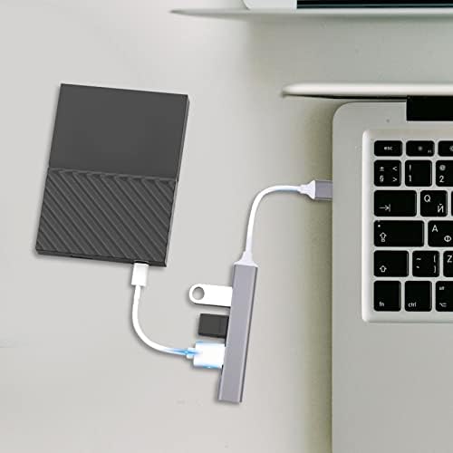 Laptop Solustre Extender 4- PORT USB 3. 0 DADOS Hub de alumínio Alumínio 4 Portas Portas Dados Hub Hub