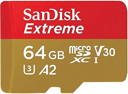 Sandisk Extreme 64 GB MicrosDXC UHS-I com adaptador