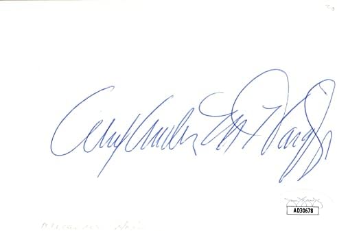 Alexander Haig assinou o Secretário de Estado de Cartão de Índice Autografado JSA AD30678
