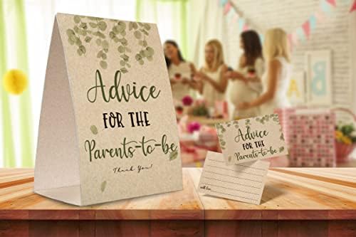 Conselhos para o futuro sinal de pais, kit de jogo de conselhos sobre chá de bebê, chuveiros de bebê decorações-npzad13