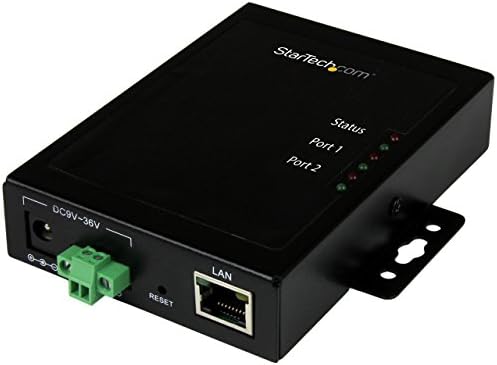 Startech.com 2 Porta Serial para IP Ethernet Server - RS232 - Metal and Mountable - Serviço de dispositivo serial