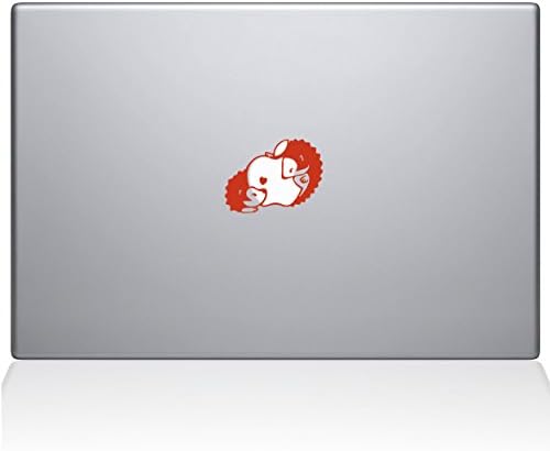 O Guru Decal Guru Hedgehog Love Decals Vinyl Sticker, 12 MacBook, Orange