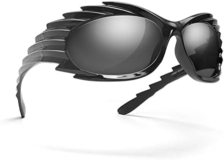 BOTEN Moda envolta os óculos de sol para homens, homens, óculos de sol ovais da moda Y2K estéticos óculos de sol