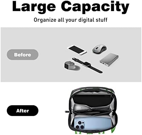 Carteira de bolsa de bolsa de viagem de caixa de caixa de transportar Caixa de viagem USB Organizador