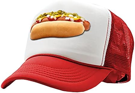 Gooder Tees - Cachorro -quente - Concession Truck Fair Carnival Snack - Vintage Retro Style Trucker Cap Hat Hat