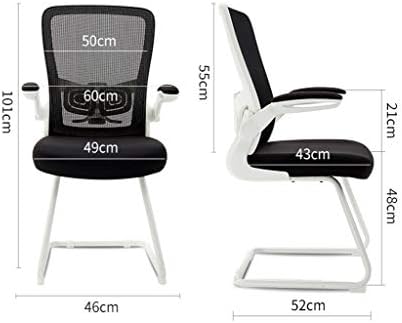 Scdbgy ygqbgy moderna ergonomic cadeira de escritório executivo de computador intermediário com apoios de braços