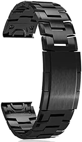 Daikmz Quick Fit Titanium Alloy+Banda de relógio de aço inoxidável para Garmin Fenix ​​7x 7/6 6x Pro 5x Plus