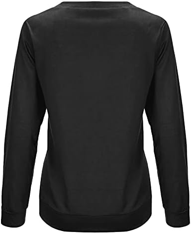 Zefotim feminino plus size sweater sweater de manga longa camisetas gráficas camisetas de pullocatomia de pullocatomia