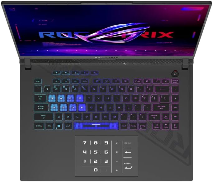 ASUS 2023 ROG STRIX G16 Laptop de jogos 16 ”165Hz FHD+ Exibição 13th Intel i7-13650HX 14-CORE 16GB DDR5 1TB SSD