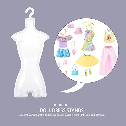 Toyvian Jewelry Stand Manikin Corpo Dress Dress Form Exibição de exibição: Tiny Doll Dress Dress Vesti