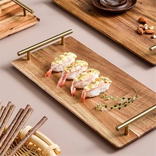 N/A Placa de sobremesa de madeira para a bandeja retangular doméstica japonesa japonesa sólida Sushi Bolo