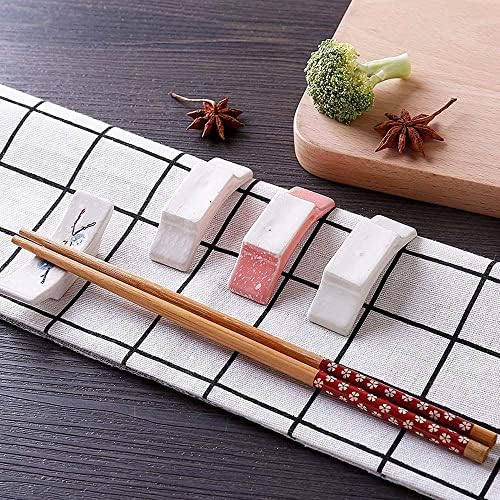 Acessórios de pauzinhos de talheres de estilo japonês, colher de cerâmica garfo de mesa de mesa