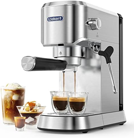 Laekerrt Espresso Machine 20 Bar Espresso CMEP02 com vapor de leite, máquina de café expresso para cappuccino