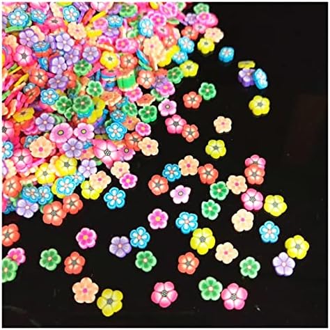 Shukele niantu109 20g/lote mix flores argila polímero colorida para artesanato diy minúsculo fofo 5 mm de