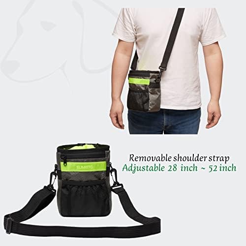 Bolsa de tratamento para cães sumumeito - bolsa de treinamento para cães para animais de estimação, bolsa de treinamento para cães com alça de ombro da cintura, treinamento para pet -lanche com as mãos com alça | Dispensador de saco de cocô embutido |