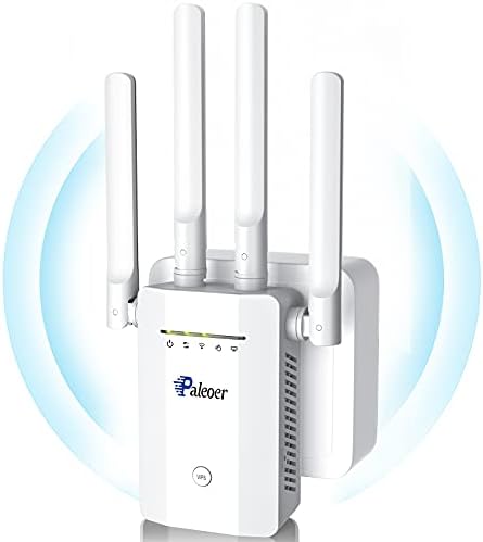 2023 WiFi Extender Signal Booster Cobertura de longo alcance a 10000+ mq.ft e 52+ dispositivos, reforço da Internet para casa, repetidor sem fio da Internet e amplificador de sinal, 5 modos, configuração 1-TAP, porta WAN/LAN