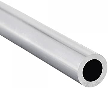 UXCELL 6063 Tubo redondo de alumínio de 12 mm de 8 mm de tubulação de tubo de comprimento interno de 8mm de