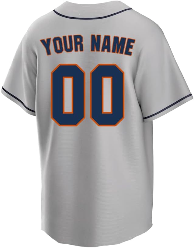 Jersey de beisebol personalizada personalizou seu nome e número de uniforme de beisebol para homens,