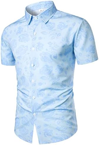Camista do pescoço em V para homens, homens casuais colarinho de tumulto henley tshirt cor sólida cor curta de manga curta camiseta tops blusa