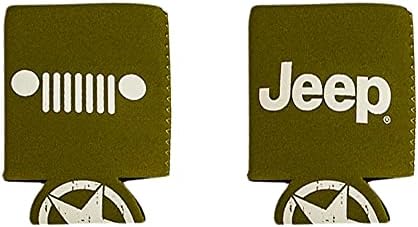 O logotipo do Jeep isolado pode embrulhar neoprene isolado pode o suporte do suporte do resfriador