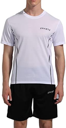 Camisa de futebol de uniforme de futebol masculino de Hansber com shorts ativos conjunto de esportes