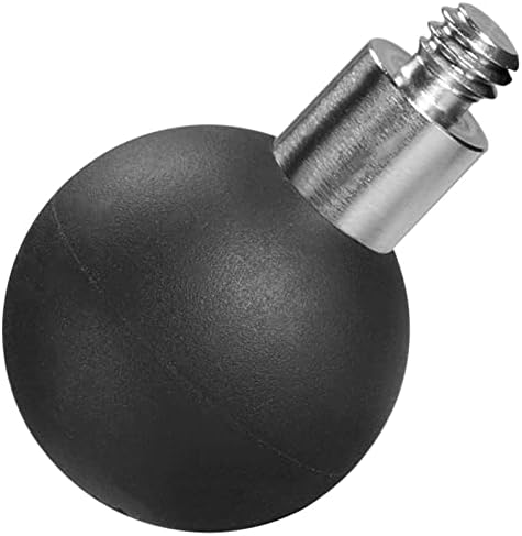 Adaptador de bola fanaue com postagem rosqueada de 1/4 -20, borracha e bola de aço inoxidável 1, pode ser montada