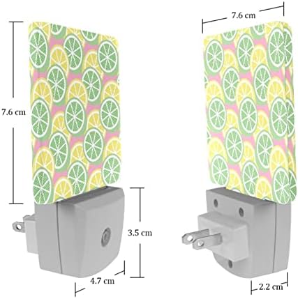 Rodailycay LED Dusk-to-Dawn Sensor Lamp, 2 pacotes de plug-in