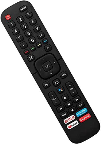 ERF2G60H Remote Control Compatible with Hisense Android Smart TV - No Voice Search, Replace Hisense