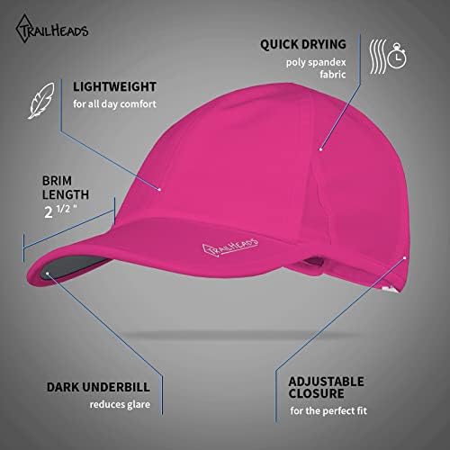 Trilhas de chapéu de corrida feminina com proteção UV | UPF 50 chapéus | Chapéus de verão para