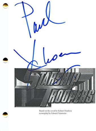 Paul Verhoeven assinou o autógrafo Starship Troopers Script Full Movie - Robocop, Instinto Básico,