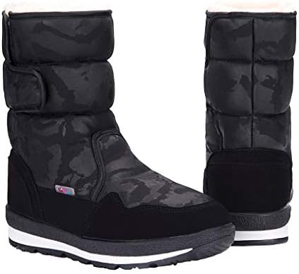Fheaven Botas à prova d'água para mulheres sapatos de neve de calotas de neve, mantenha as botas de