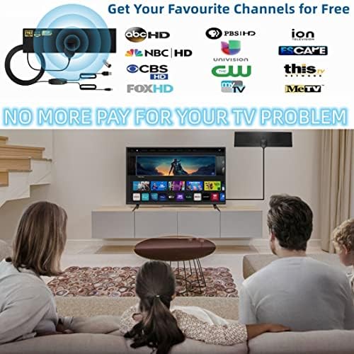 Antena de TV HDTV Antena HDTV Digital Long 150+ Miles Range Support 1080p 1080i 720p e todas as TVs-Significador