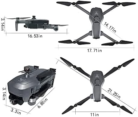 Skyteey GPS Drone com câmera EIS 4K, transmissão profissional de drone wifi fpv com motor sem escova,