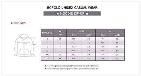 BCPOLO Men's Raglan Manga Longa Fleece Casuall Full-Zip Up Hoodie