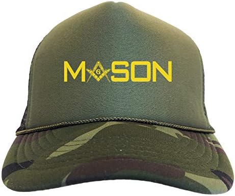Mason - Maçor Illuminati Símbolo Camoflauge Trucker Hat