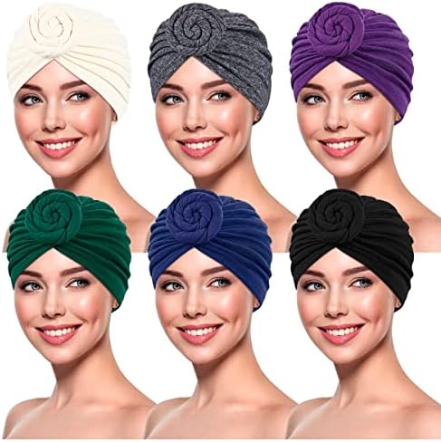 Mulheres turbantes e envoltórios de cabeça, capa de caveira, nó de turbante africano Nó de chapéu de capô