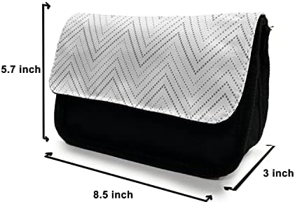 Caixa de lápis da Chevron lunarável, escala de escala de padrão em forma de V, bolsa de lápis