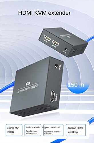 Extensor de 200m HDMI KVM sobre o Extender IP HDMI USB via Cat6 RJ45 Ethernet Network HDMI USB