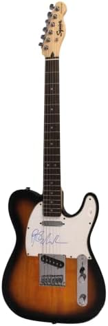 Barry Manilow assinou autógrafos de tamanho completo do Fender Telecaster Guitar Wit W/ James Spence JSA